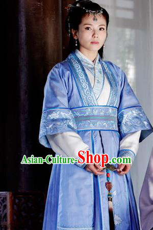 Traditional Ancient Chinese Female Costume, Chinese Ancient Swordswoman Dress, Cosplay Chinese Chivalrous Swordsman Clothing for Women