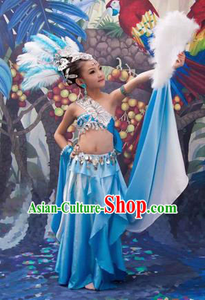Traditional Ancient Chinese Classic Children Dance Costume, Chinese Folk Dance Girl Dress, Cosplay Chinese Concubine Embroidered Clothing for Kids