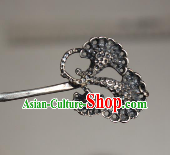 Traditional Chinese Miao Nationality Crafts Jewelry Accessory Hair Accessories, Hmong Handmade Miao Silver Palace Lady Hair Sticks Hair Claw, Miao Ethnic Minority Hair Fascinators Hairpins for Women