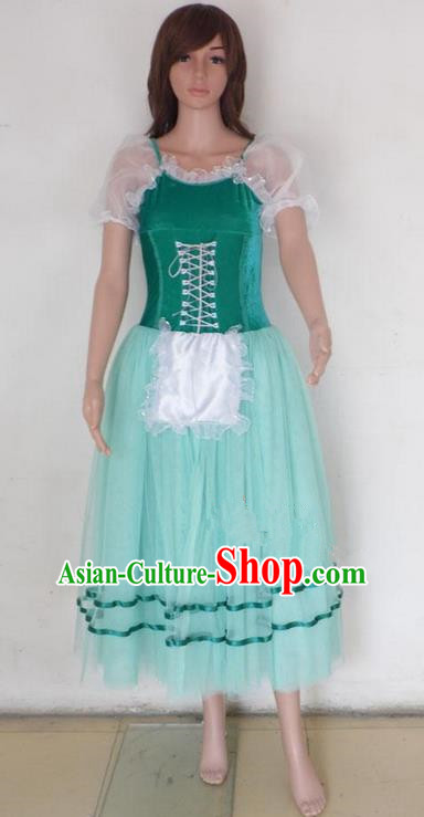Traditional Modern Dancing Compere Costume, Female Opening Classic Chorus Singing Group Dance Bell Dress Tu Tu Dancewear, Modern Dance Classic Ballet Dance Veil Dress for Women