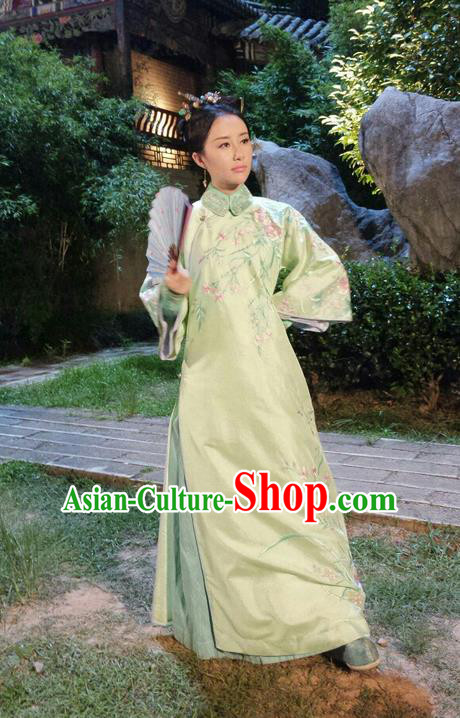 Traditional Ancient Chinese Imperial Princess Costume, Chinese Qing Dynasty Manchu Palace Lady Manchu Nobility Dress, Chinese Legend of Dragon Ball Mandarin Fermale Robes, Ancient China Imperial Concubine Embroidered Clothing for Women