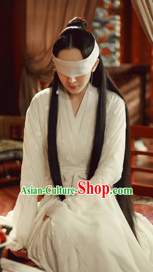 Traditional Ancient Chinese Elegant Costume, Chinese Han Dynasty Young Lady Dress, Cosplay Ten Great III of Peach Blossom Fairy Tale Chinese Peri Imperial Princess Hanfu Clothing for Women