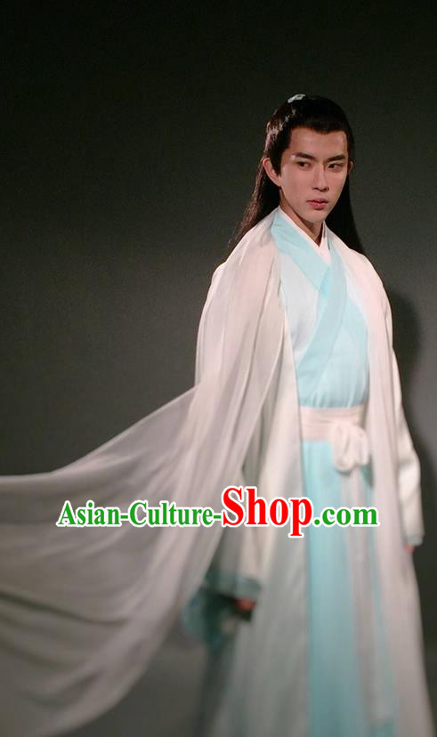 Traditional Chinese Ancient Nobility Childe Costumes, Ancient Chinese Cosplay Teleplay Ten great III of peach blossom Role Swordsmen Roayl Prince Costume Complete Set for Men