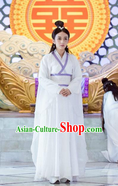 Traditional Ancient Chinese Chivalrous Swordswoman Costume, Chinese Ming Dynasty Chivalrous Woman Dress, Cosplay Chinese Television Drama Flying Daggers Princess Hanfu Clothing for Women