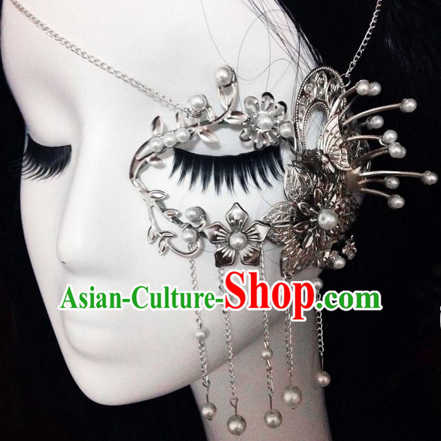 Traditional Handmade Chinese Ancient Classical Accessories, Chinese Mask Beads Tassel Jewellery Hanfu Accessories for Women