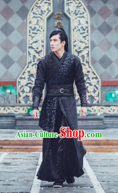 Traditional Ancient Chinese Elegant Swordsman Costume, Chinese Ancient Nobility Childe Armour Dress, Cosplay Chinese Television Drama Flying Daggers Chivalrous Expert Chinese Ming Dynasty Prince Hanfu Corselet Clothing for Men