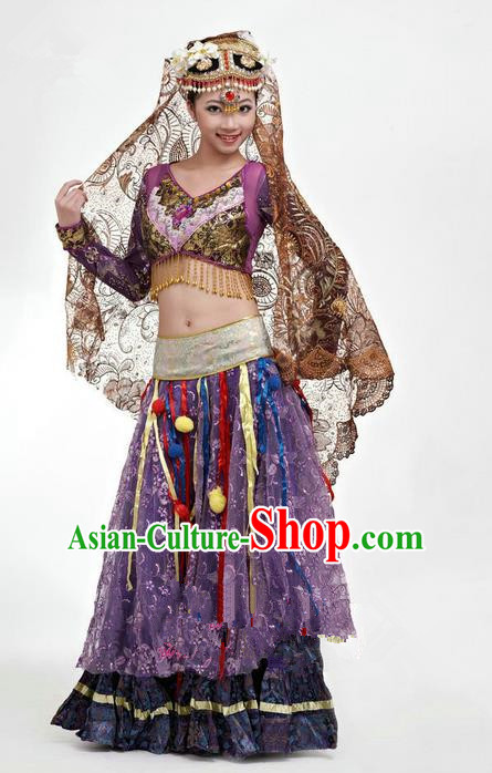 Traditional Indian Classical Dance Belly Dance Costume Costume, India Belly Dance Uniform Clothing Complete Set for Men