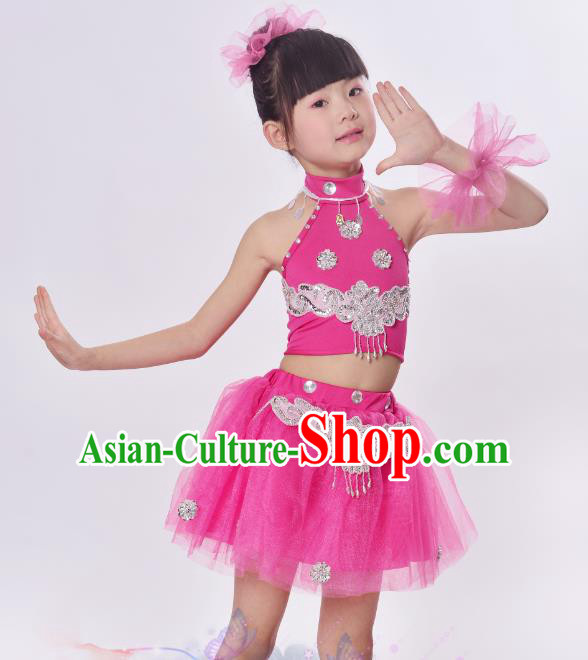 Top Grade Professional Performance Catwalks Costume, Children Chorus Full Dress Modern Dance Little Princess Bubble Dress for Girls Kids