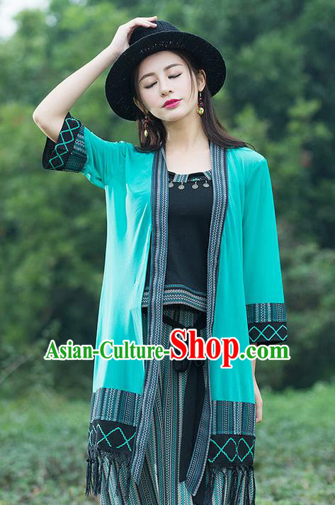 Traditional Ancient Chinese National Costume, Elegant Hanfu Cardigan Coat, China Tang Suit Cape, Upper Outer Garment Cloak Clothing for Women