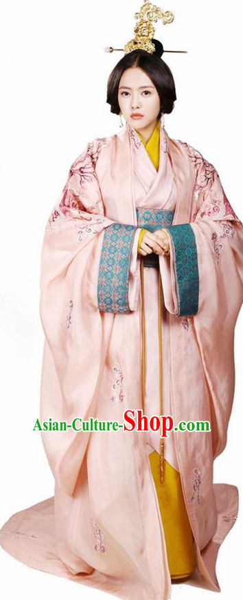 Traditional Ancient Chinese Elegant Aristocratic Female Costume, Chinese Han Dynasty Palace Young Lady Dress, Cosplay Chinese Television Drama Above The Clouds Princess Peri Imperial Empress Hanfu Trailing Embroidery Clothing for Women