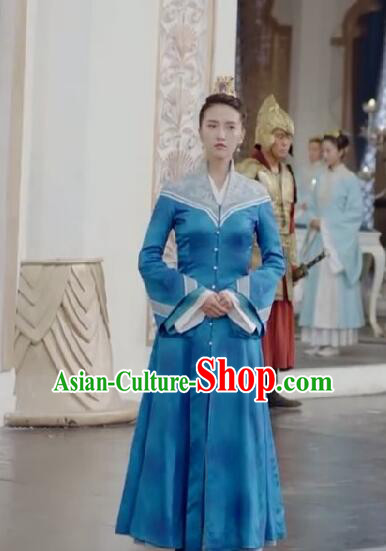 Chinese Ancient Tang Dynasty Female Officials Costume and Headwear Complete Set, Fighter of the Destiny Traditional Chinese Ancient Palace Lady Clothing for Women