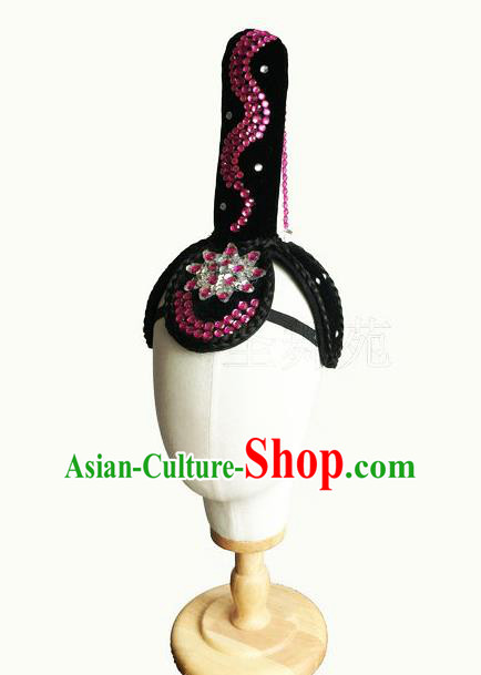 Traditional Chinese Peking Opera Hair Accessories and Wigs, China Ancient Classical Flying Dance Handmade Wig for Women