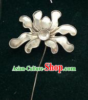 Traditional Chinese Ancient Classical Miao Silver Handmade Hair Accessories Little Hairpin Hair Fascinators for Women