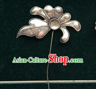 Traditional Chinese Ancient Classical Miao Silver Handmade Hair Accessories Little Hairpin Hair Fascinators for Women