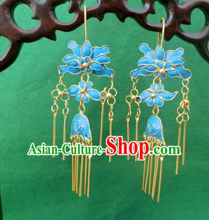 Traditional Handmade Chinese Ancient Classical Earrings Accessories Palace Hanfu Eardrops for Women