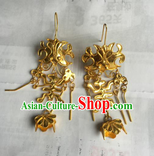 Traditional Handmade Chinese Ancient Classical Accessories Earrings Eardrop for Women
