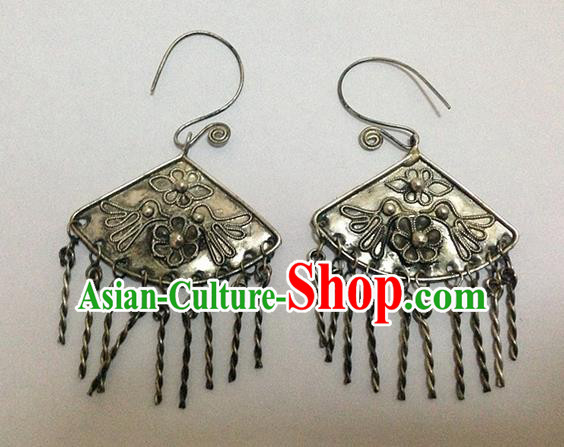 Traditional Handmade Chinese Ancient Classical Earrings Accessories Tassel Eardrop for Women