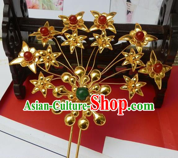 Traditional Handmade Chinese Ancient Classical Hair Accessories Barrettes Mandarin Imperial Empress Hairpins Step Shake Hair Ornament for Women