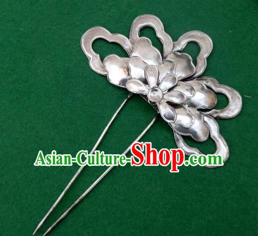 Traditional Handmade Chinese Ancient Classical Hair Accessories Barrettes Flower Hairpins, Hanfu Step Shake Hair Sticks Hair Jewellery for Women