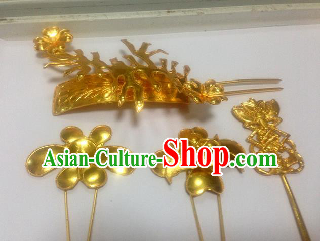 Traditional Handmade Chinese Ancient Classical Hair Accessories Barrettes Phoenix Coronet, Bride Wedding Step Shake Hair Sticks Hairpins for Women