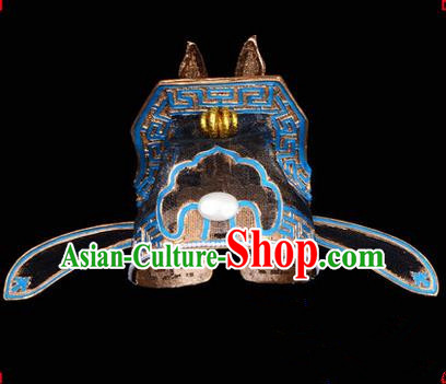 Chinese Ancient Peking Opera Accessories Bird Demon Headwear, Traditional Chinese Beijing Opera Lang Scholar Hats