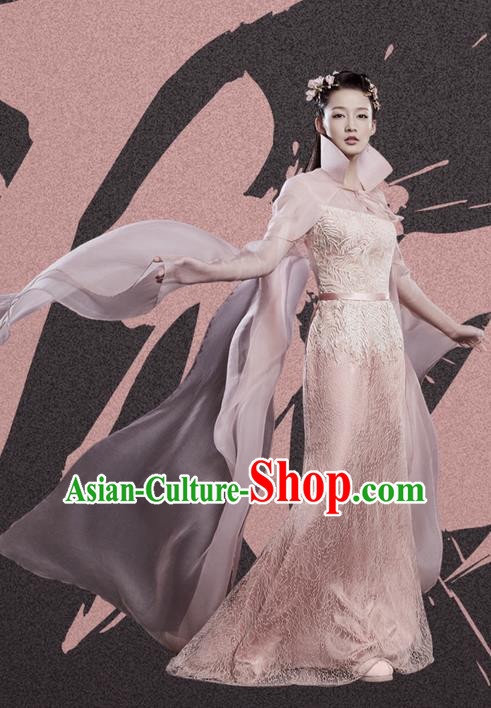 Traditional Ancient Chinese Northern and Southern Dynasties Princess Costume, Princess Agents Northern Wei Dynasty Palace Lady Clothing and Headpiece Complete Set