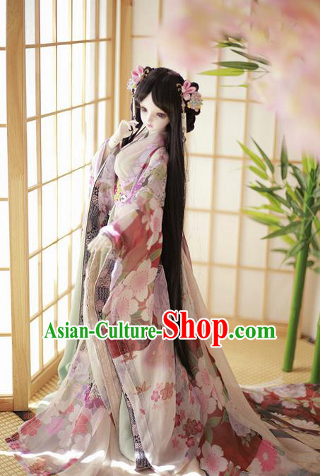 Top Grade Traditional China Ancient Young Lady Costumes, China Ancient Cosplay Princess Dress Clothing for Adults and Kids