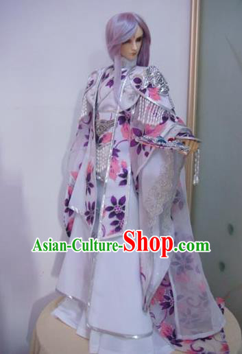 Traditional Ancient Swordsman Prince Costumes Complete Set, China Ancient Cosplay Chivalrous Expert Outfit for Men for Kids