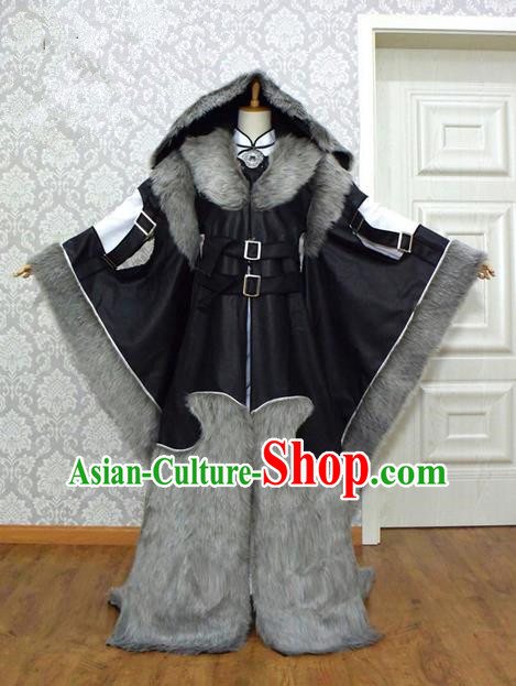 Top Grade Traditional China Ancient Cosplay Swordsman Costumes, China Ancient Chivalrous Expert Hanfu Clothing for Men