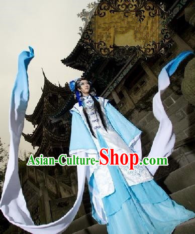 Top Grade Traditional China Ancient Cosplay Princess Costumes, China Ancient Young Lady Peri Dress Clothing for Women