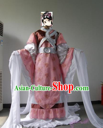 Top Grade Traditional China Ancient Cosplay Swordswoman Costumes, China Ancient Fairy Dress Hanfu Clothing for Women