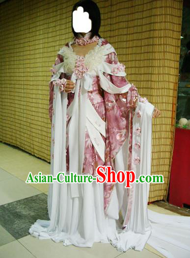 Top Grade Traditional China Ancient Princess Costumes, China Ancient Cosplay Tang Dynasty Imperial Concubine Dress Clothing for Women