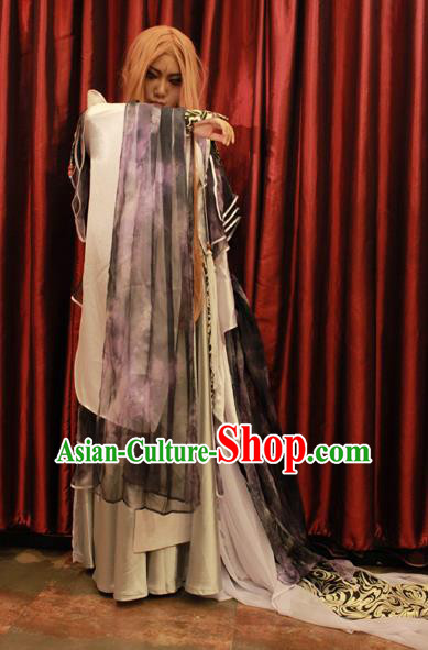 Chinese Ancient Cosplay Costumes Chinese Traditional Embroidered Clothes Ancient Chinese Cosplay Swordsman Knight Costume