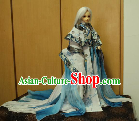 Top Grade Traditional China Ancient Cosplay Swordsman Costumes Complete Set, China Ancient Knight-Errant Hanfu Robe Clothing for Men for Kids