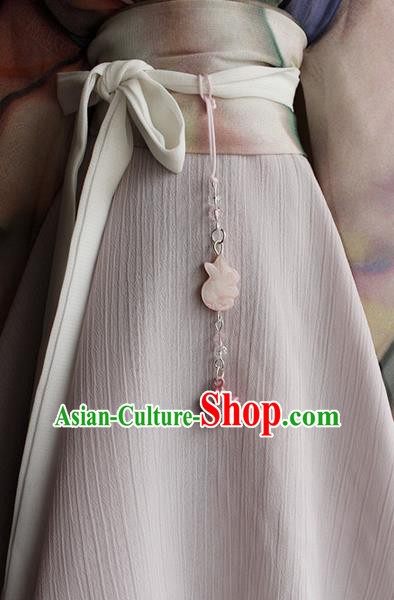 Top Grade Traditional China Ancient Palace Princess Jade Accessories Pendant, China Ancient Swordsman Tassel Waist Pendant