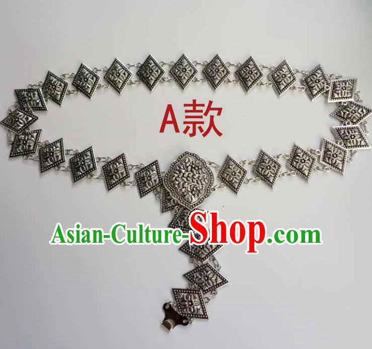 Traditional Thailand Ancient Handmade Waist Accessories, Traditional Thai China Dai Nationality Belts Pendant for Women