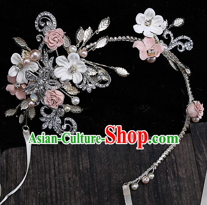 Top Grade Handmade Wedding Hair Accessories Bride  Hair Clasp, Traditional Baroque Princess Crystal Headband Headpiece for Women