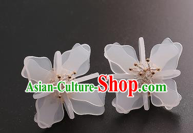 Top Grade Handmade China Wedding Bride Accessories Earrings, Traditional Princess Wedding Ear Stud Jewelry for Women