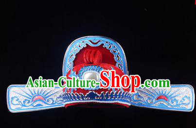 Traditional Chinese Ancient Peking Opera Accessories Lang Scholar Hat, Traditional Chinese Beijing Opera Young Men Bridegroom Headwear