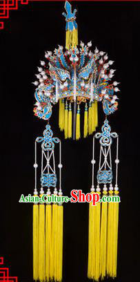 Traditional Chinese Ancient Peking Opera Accessories She Saihua Hat, Traditional Chinese Beijing Opera Pantaloon Old Women Headwear Phoenix Coronet