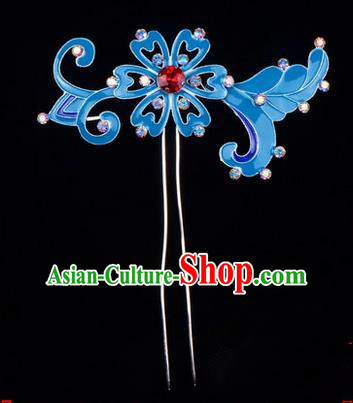 Top Grade Chinese Ancient Peking Opera Hair Accessories Diva Hairpins, Traditional Chinese Beijing Opera Hua Tan Hair Clasp Head-ornaments