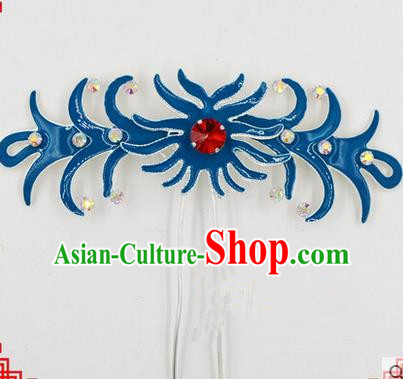 Top Grade Chinese Ancient Peking Opera Hair Accessories Diva Hairpins, Traditional Chinese Beijing Opera Hua Tan Hair Clasp Head-ornaments