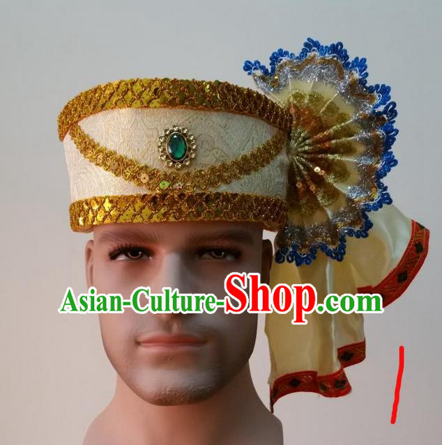 Traditional Traditional Thailand Accessories Hat, Southeast Asia Thai Dai Nationality Headwear for Men