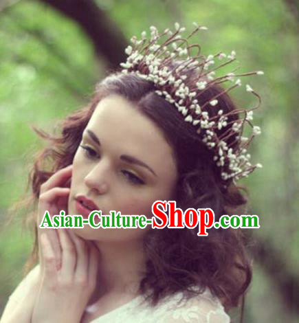 Top Grade Chinese Theatrical Traditional Ornamental Hair Crown, Brazilian Carnival Halloween Occasions Handmade Bride Headwear for Women