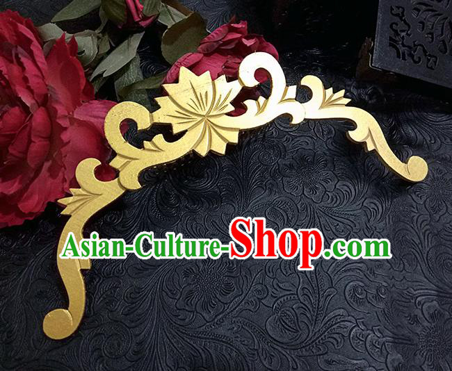 Top Grade Handmade Traditional China Accessories Headwear, Ancient Chinese Hanfu Golden Tuinga for Women