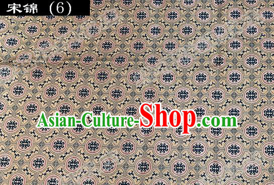 Asian Chinese Traditional Embroidered Flowers Song Brocade Silk Fabric, Top Grade Satin Tang Suit Hanfu Dress Fabric Cheongsam Cloth Material