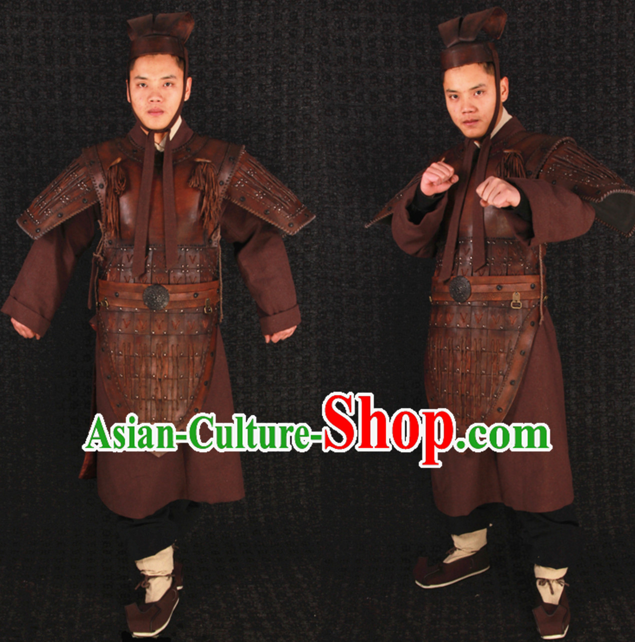 Top Traditional Ancient Chinese Knight General Armor Costumes Complete Set