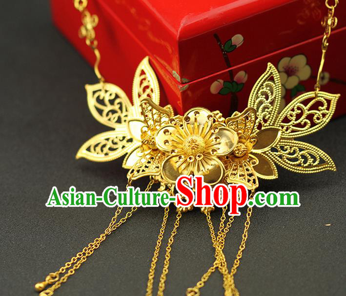 Asian Chinese Ancient Style Jewelry Accessories Wedding Tassel Necklace for Women