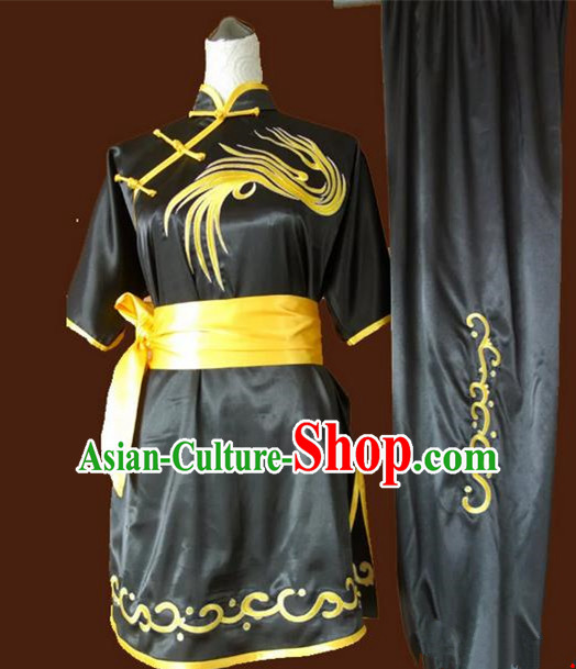 Asian Chinese Top Grade Silk Kung Fu Costume Martial Arts Tai Chi Training Suit, China Embroidery Gongfu Shaolin Wushu Black Uniform for Women