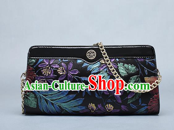 Traditional Handmade Asian Chinese Element Clutch Bags Shoulder Bag National Knurling Chain Handbag for Women